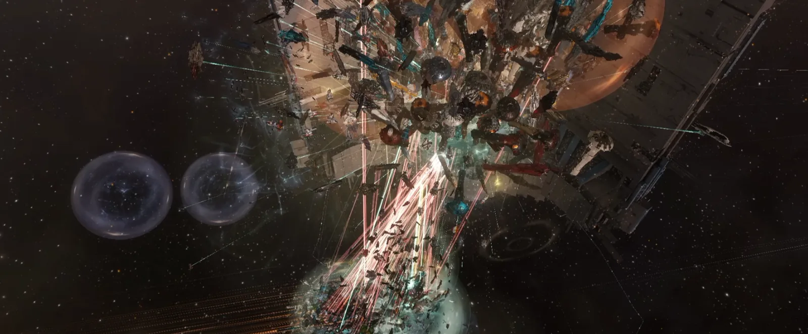 Флоты PAPI и Imperium сходятся у Keepstar в системе M2-XFE