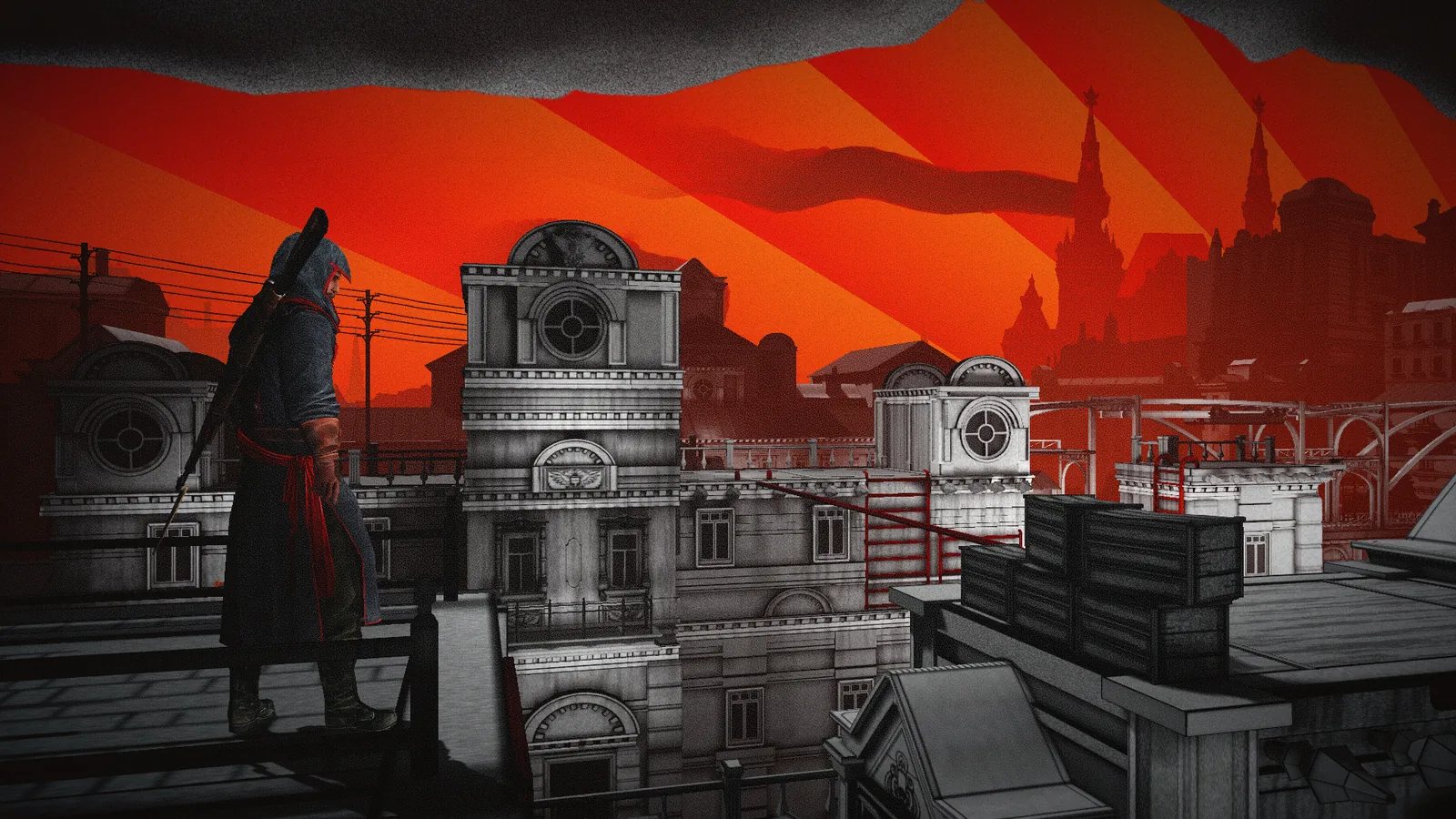 Николай Орлов на крышах в Assassin's Creed Chronicles: Russia