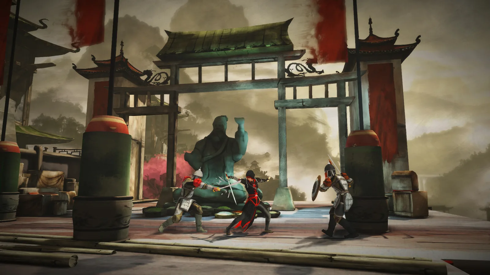 Шао Цзюнь в бою у ворот в Assassin's Creed Chronicles: China