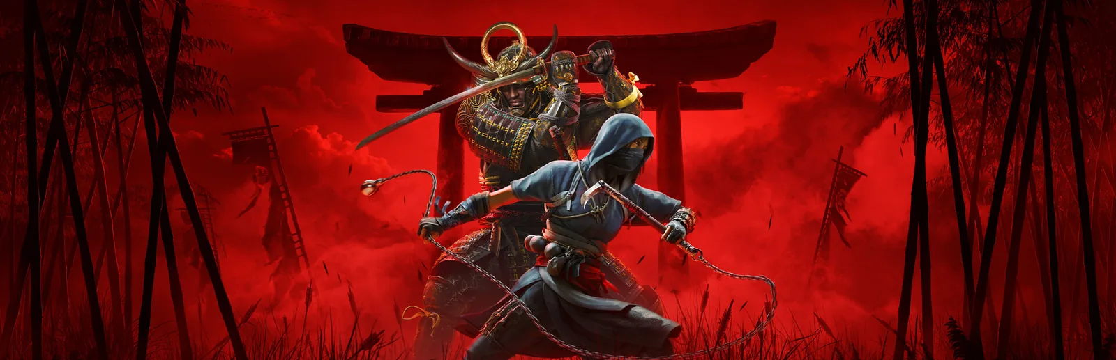 Наоэ и Ясукэ, ключевой арт Assassin's Creed Shadows