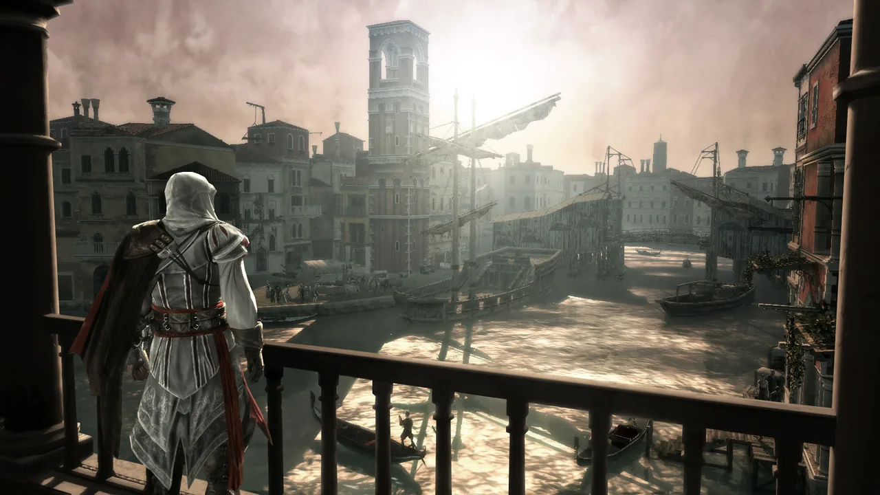 Эцио Аудиторе над венецианским каналом, Assassin's Creed II