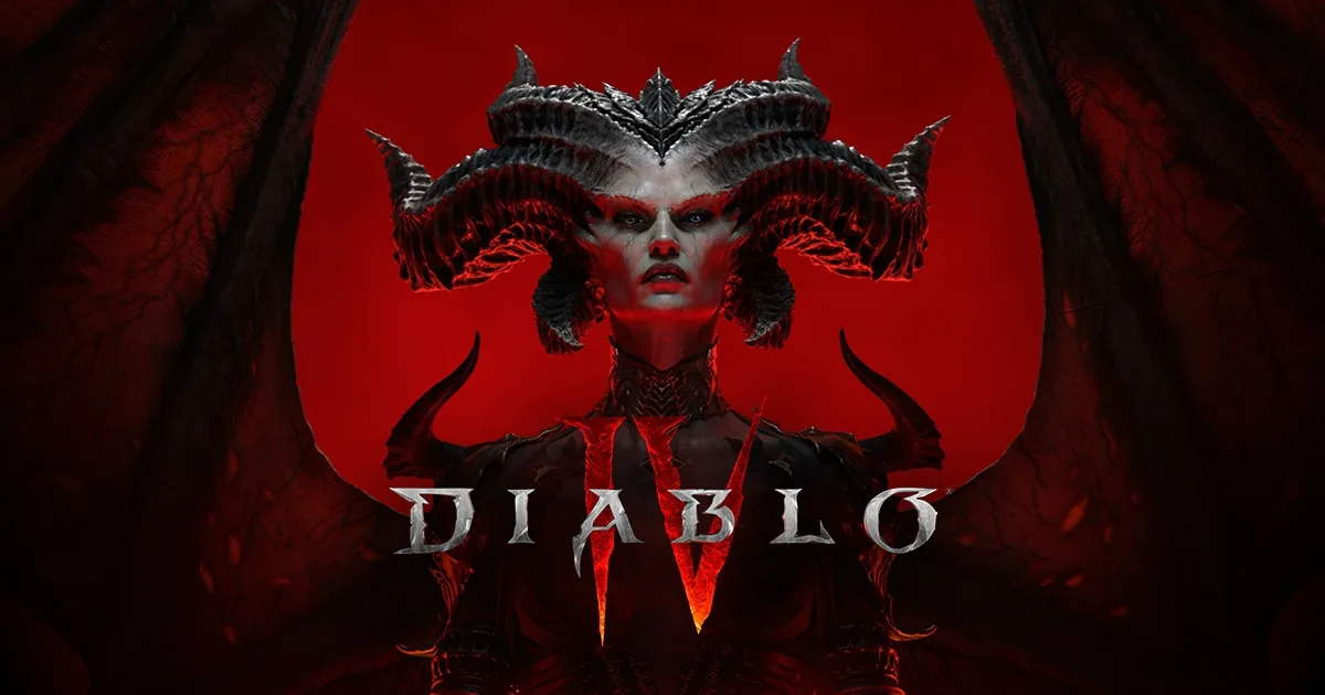 Лилит на ключевом арте Diablo IV