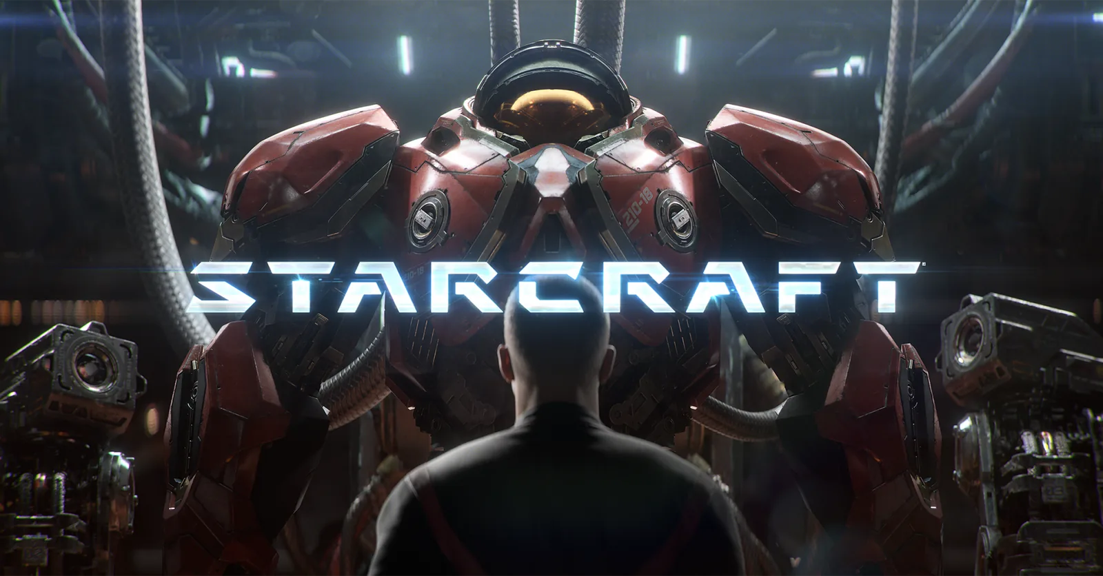 Ключевой арт нового StarCraft: новобранец перед боевым скафандром