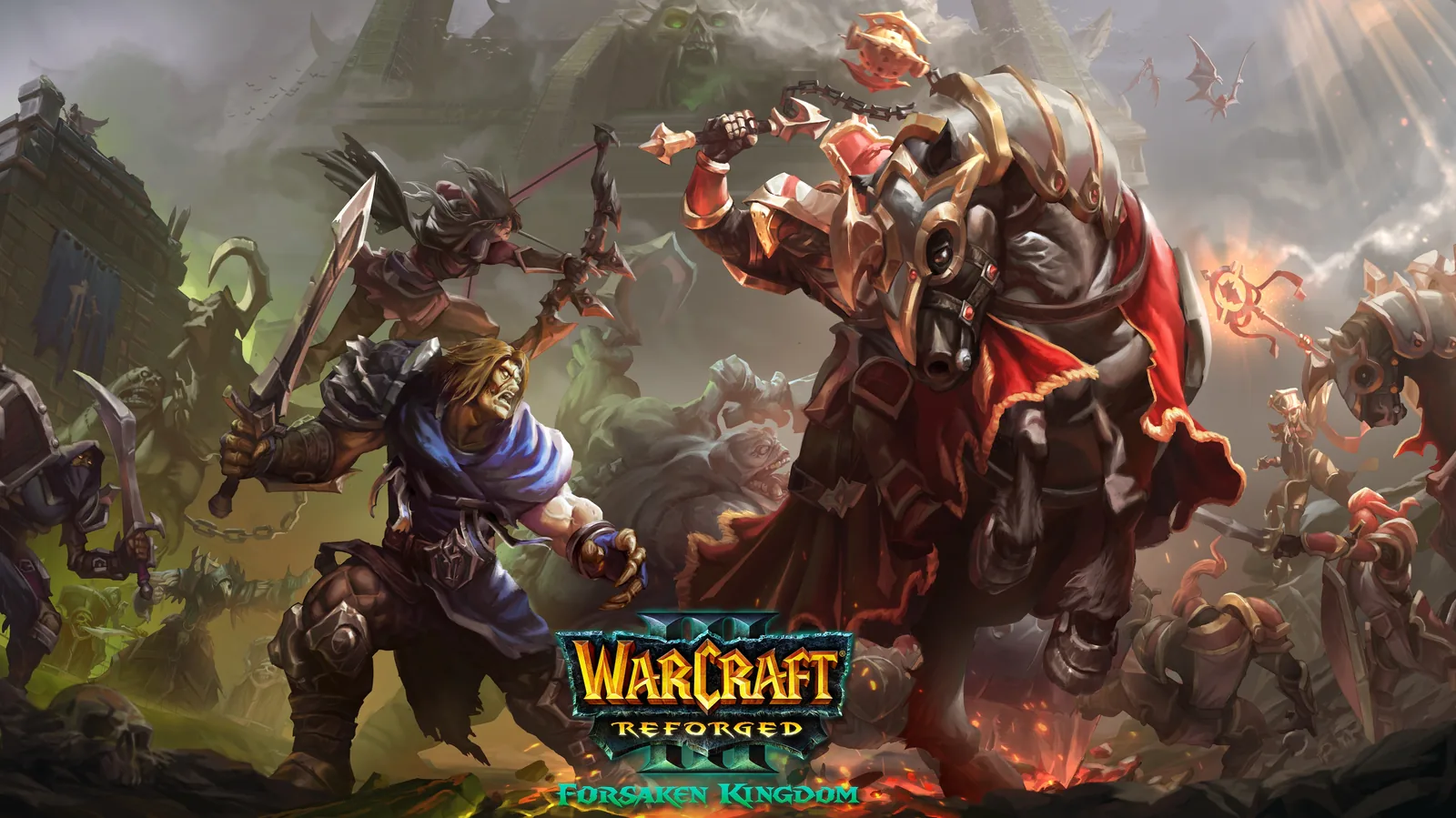 Ключевой арт кампании Warcraft III Reforged: Forsaken Kingdom