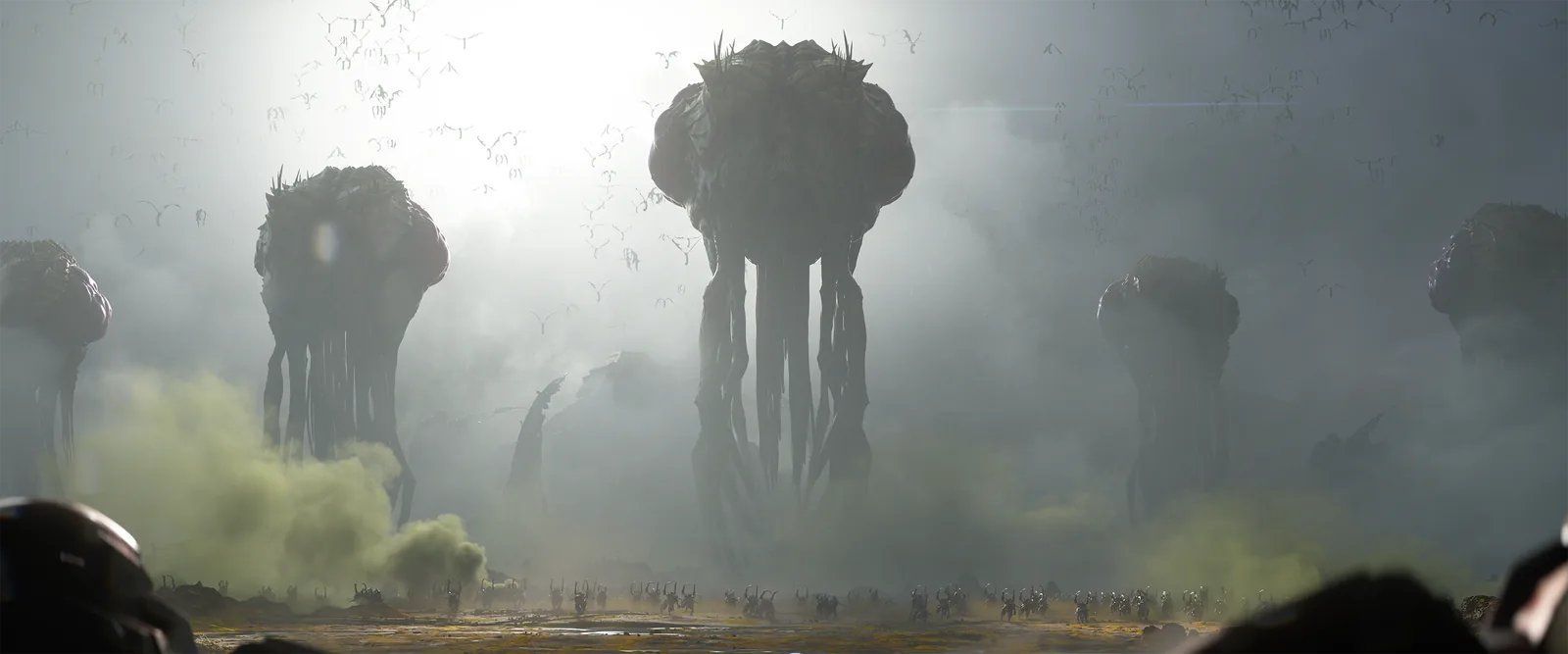 Рой зергов на планете на кадре нового StarCraft