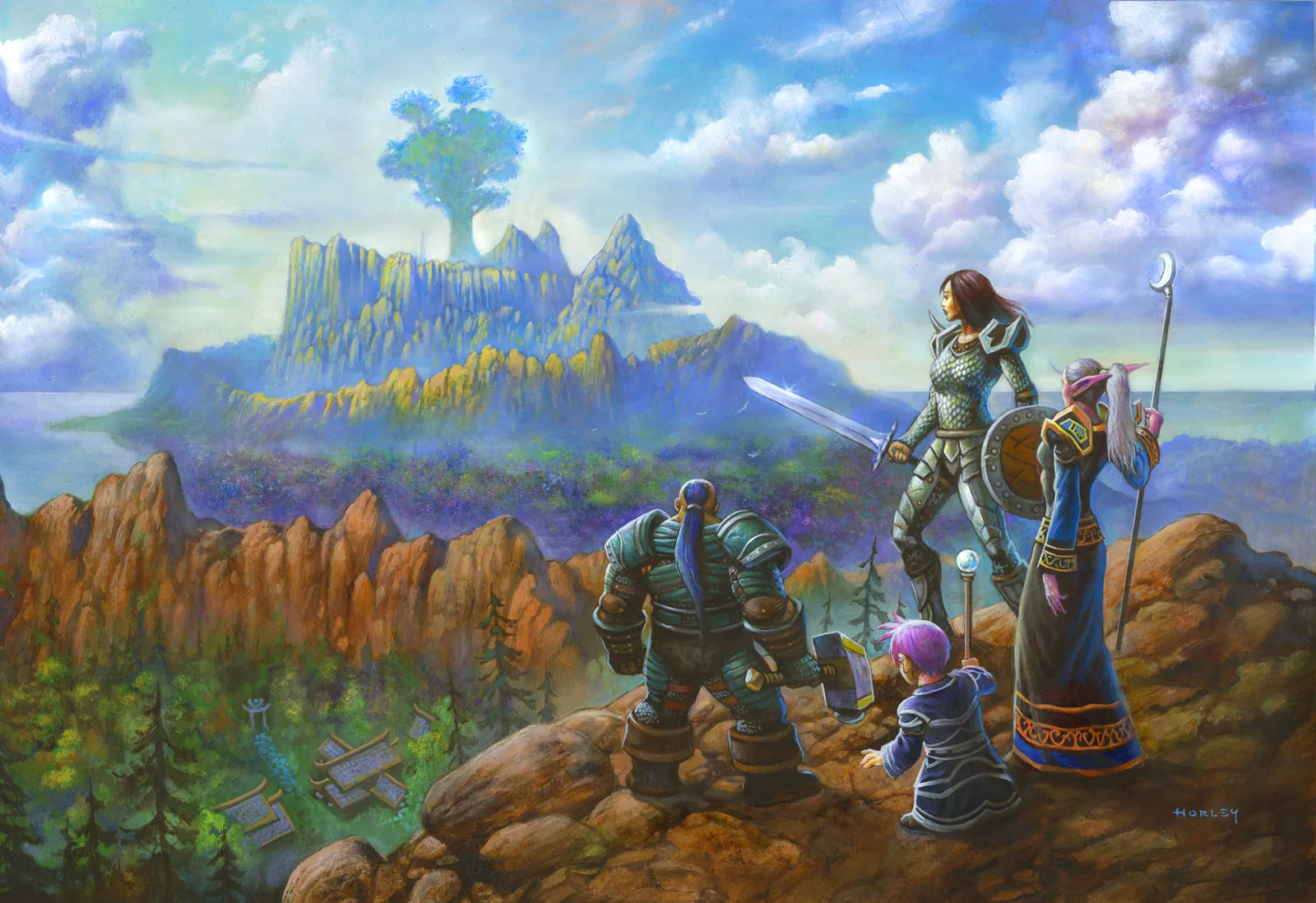 Ключевой арт World of Warcraft: Forever за Альянс